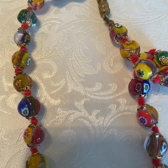 Vintage Murano Venetian Glass Beaded Necklace - Picture 8 of 8